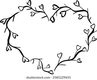 floral heart flowers wedding  card design