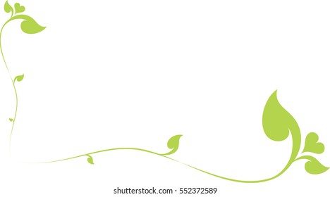 Floral Heart Frame vector illustration, Southeast Asia Art Design