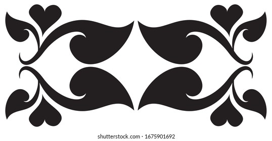 Vektorillustration für Blumentherz