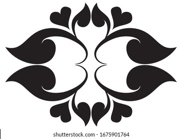 Floral Heart Frame Vector image