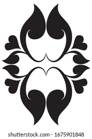 Floral Heart Frame Vector image