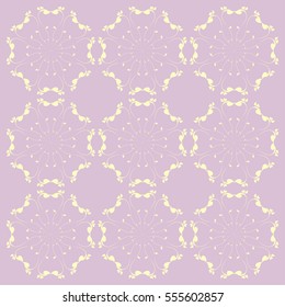 Floral Heart Pattern vector illustration (Valentine Concept), Southeast Asia Art Design