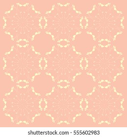 Floral Heart Pattern vector illustration (Valentine Concept), Southeast Asia Art Design