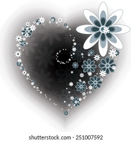 Floral Heart Shape.