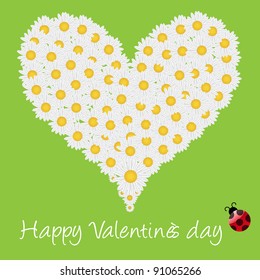 Floral heart shape