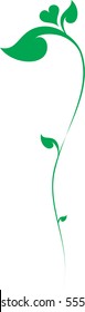 Floral Heart Tree vector illustration (Valentine Concept), Southeast Asia Art Design
