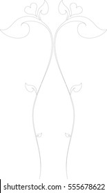 Floral Heart Tree vector illustration (Valentine Concept), Southeast Asia Art Design