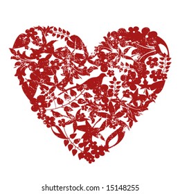 floral hearth vector