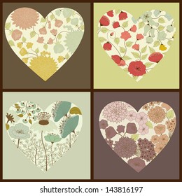 Floral hearts