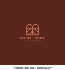 floral home logo design for plant business, plant store and home beauty : modern, luxury and elegant logo styles