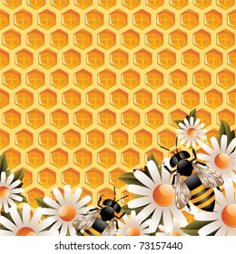 Floral Honey Background