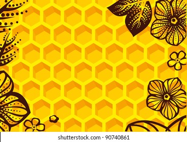 Floral Honey Background