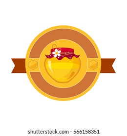 Floral Honey Jar Template Honey Product Label
