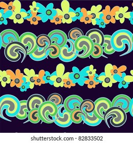 Floral horizontal seamless