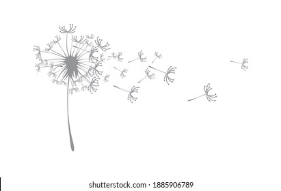 floral icon with dandelion detail