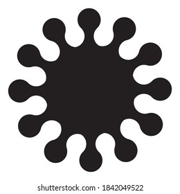 floral icon symbol vector illustration isolated against white background