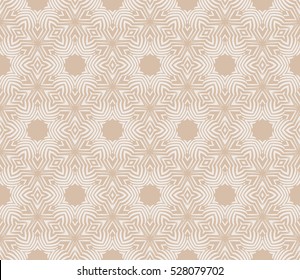 floral illusion. seamless pattern. vector illustration. beige color. for design, interior, invitation