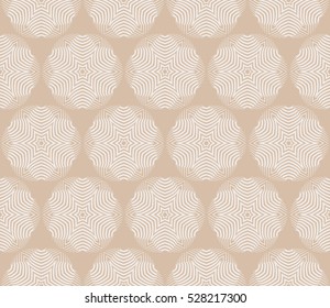 floral illusion. seamless pattern. vector illustration. beige color. for design, interior, invitation