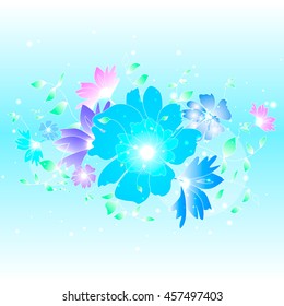 Floral illustration background