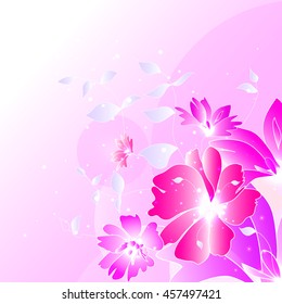 Floral illustration background