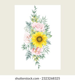  Blumen-Illustration dekorative Elemente Vorlage flache Cartoon-Illustration einzeln 
