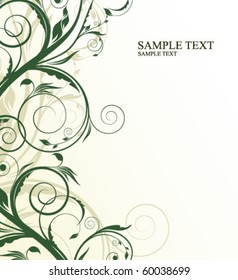 floral illustration for design