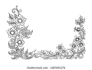 Floral Illustration, Isolated Vector