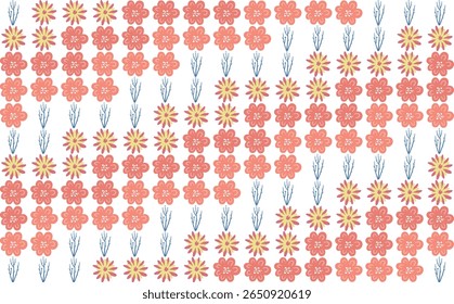 Patrones de ilustración floral inspirados en la naturaleza, con diseños sin costuras para su uso en la marca, papelería y diseño de superficies. ilustración