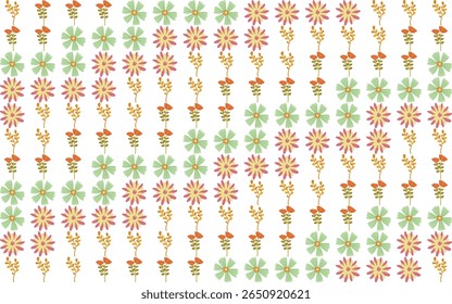Patrones de ilustración floral inspirados en la naturaleza, con diseños sin costuras para su uso en la marca, papelería y diseño de superficies. ilustración
