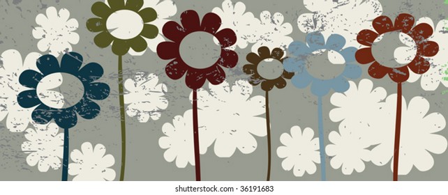 Floral illustration, vector art