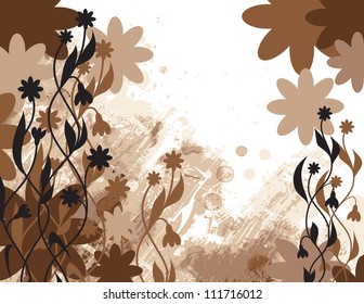 Floral Illustration. Vector Eps10 Design.