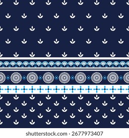 Floral Indian pattern style can be used in fabric design for clothing, textile, background, wallpaper, embroidery, floral pattern 