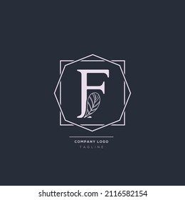 Floral Initial Alphabet F flowers bouquet composition. Elegant collection for wedding invites decoration, logo other concept ideas.