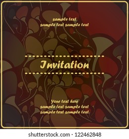 Floral invitation