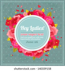 Floral invitation
