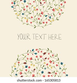 Floral invitation