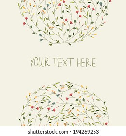Floral invitation 