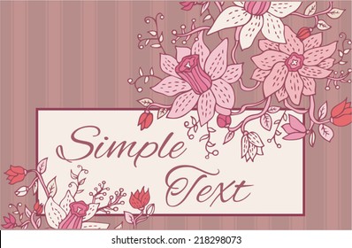 floral invitation