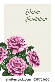 Floral Invitation