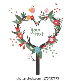 Floral invitation background 