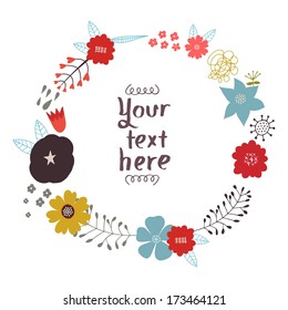 Floral invitation background