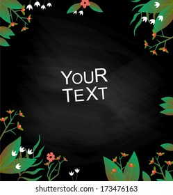 Floral invitation background 