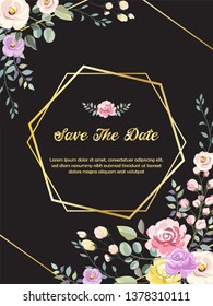 Floral Invitation Backround for Wedding Invitation, Birthday Invitation, Anniversary and Many More.