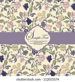 floral invitation card