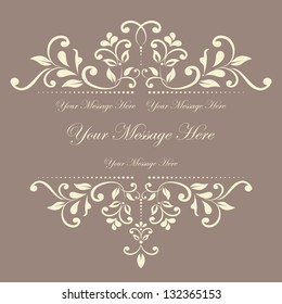 Floral invitation card