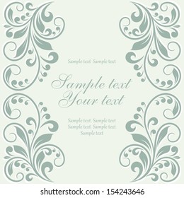 Tarjeta de invitación floral