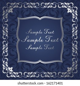 Floral invitation card