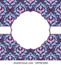 Floral invitation card.