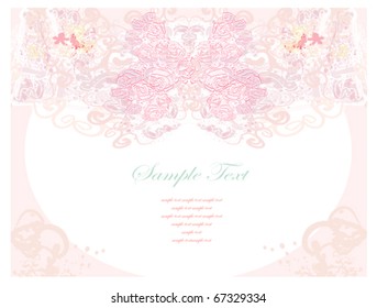 floral invitation card