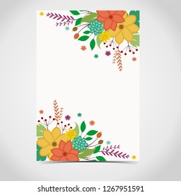 floral invitation design